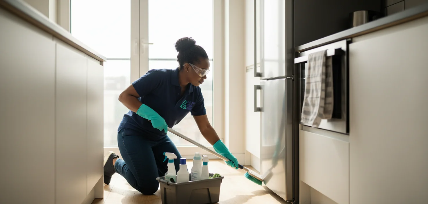 Professional deep cleaning service in Purley - kitchen and bathroom
